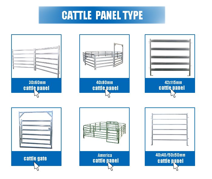 different livestock panels specs